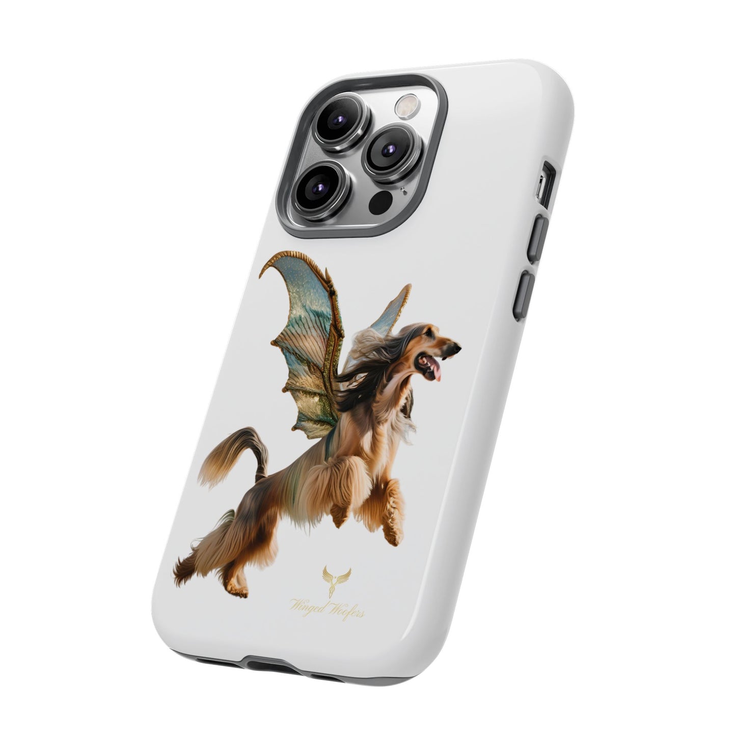 Magical Afghan Hound Dog Phone Case - Tough Cases with Winged Design