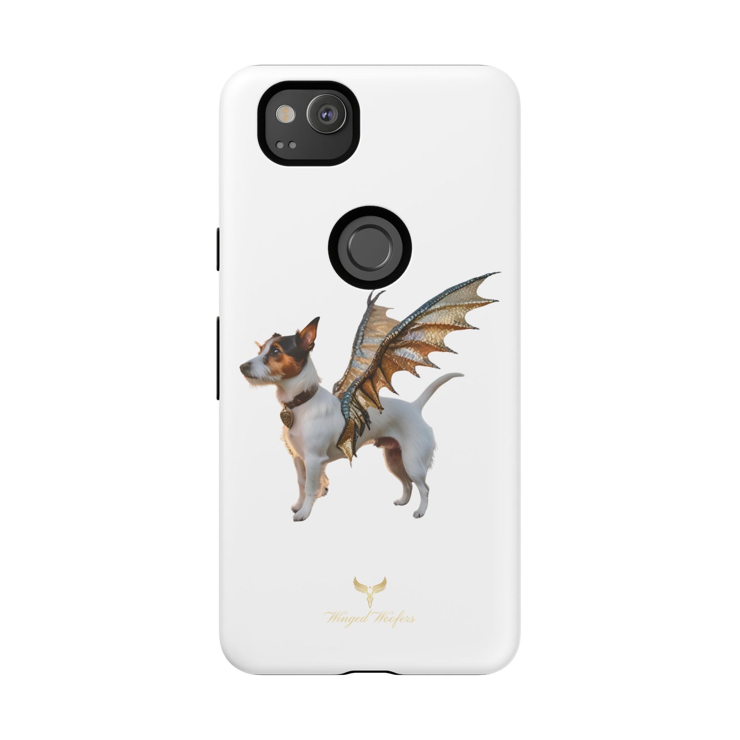 Fantasy Pet Phone Case - Tough Cases with Winged Jack Russell Dog Design