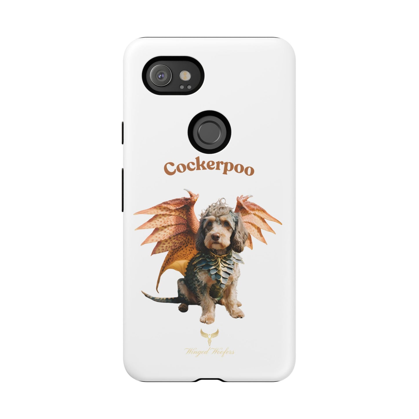 Cockerpoo Dragon Phone Case – Tough & Whimsical Pet Lover Gift