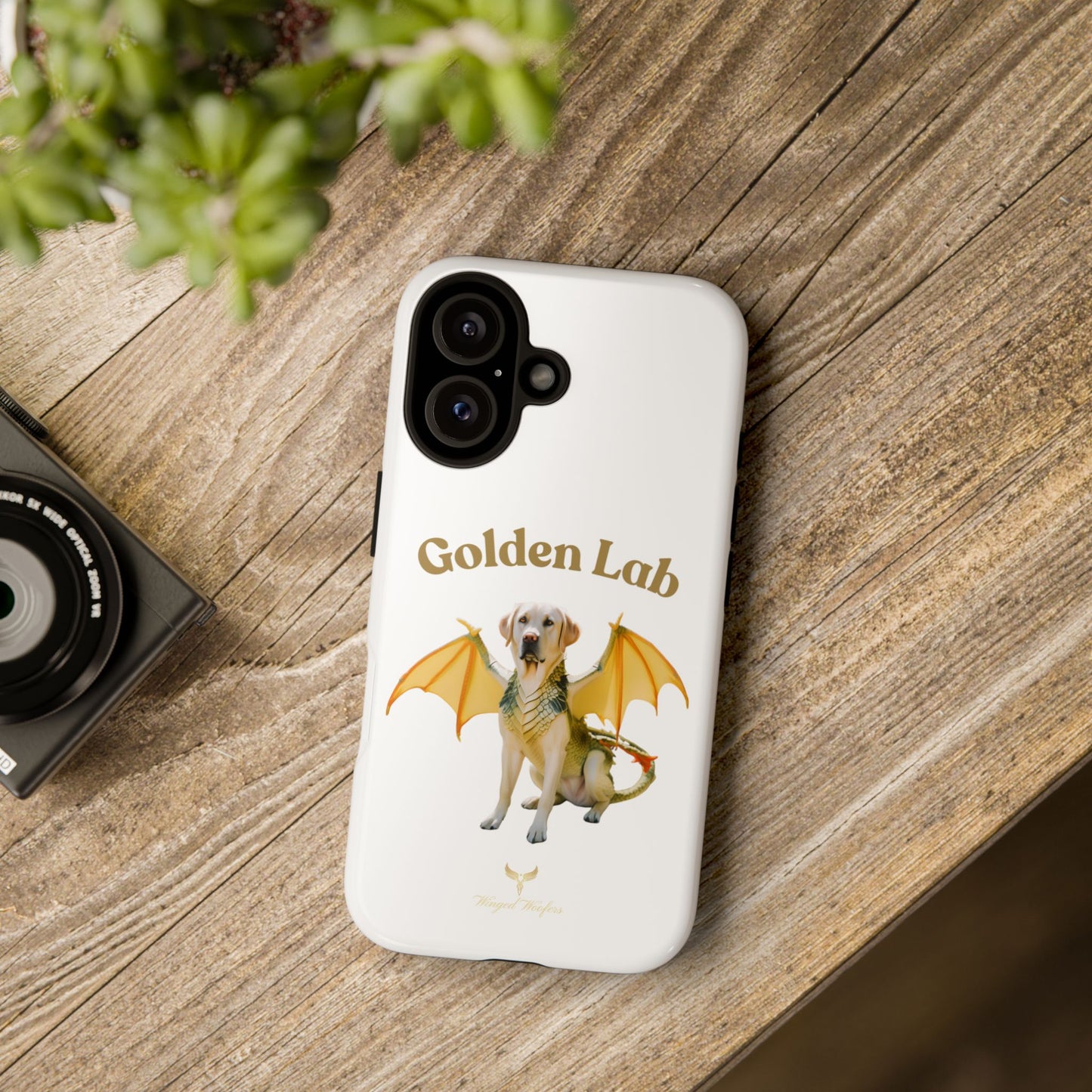 Golden Lab Dragon Phone Case - Tough Protection with a Fun Twist