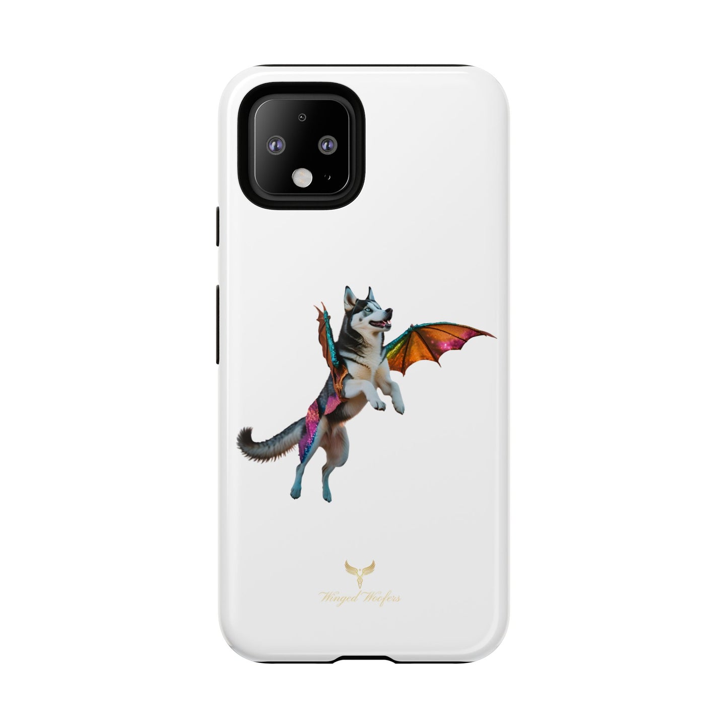 Magical Husky Pet Phone Case - Winged Dog Design | Tough Cases | Unique Animal Lover Gift