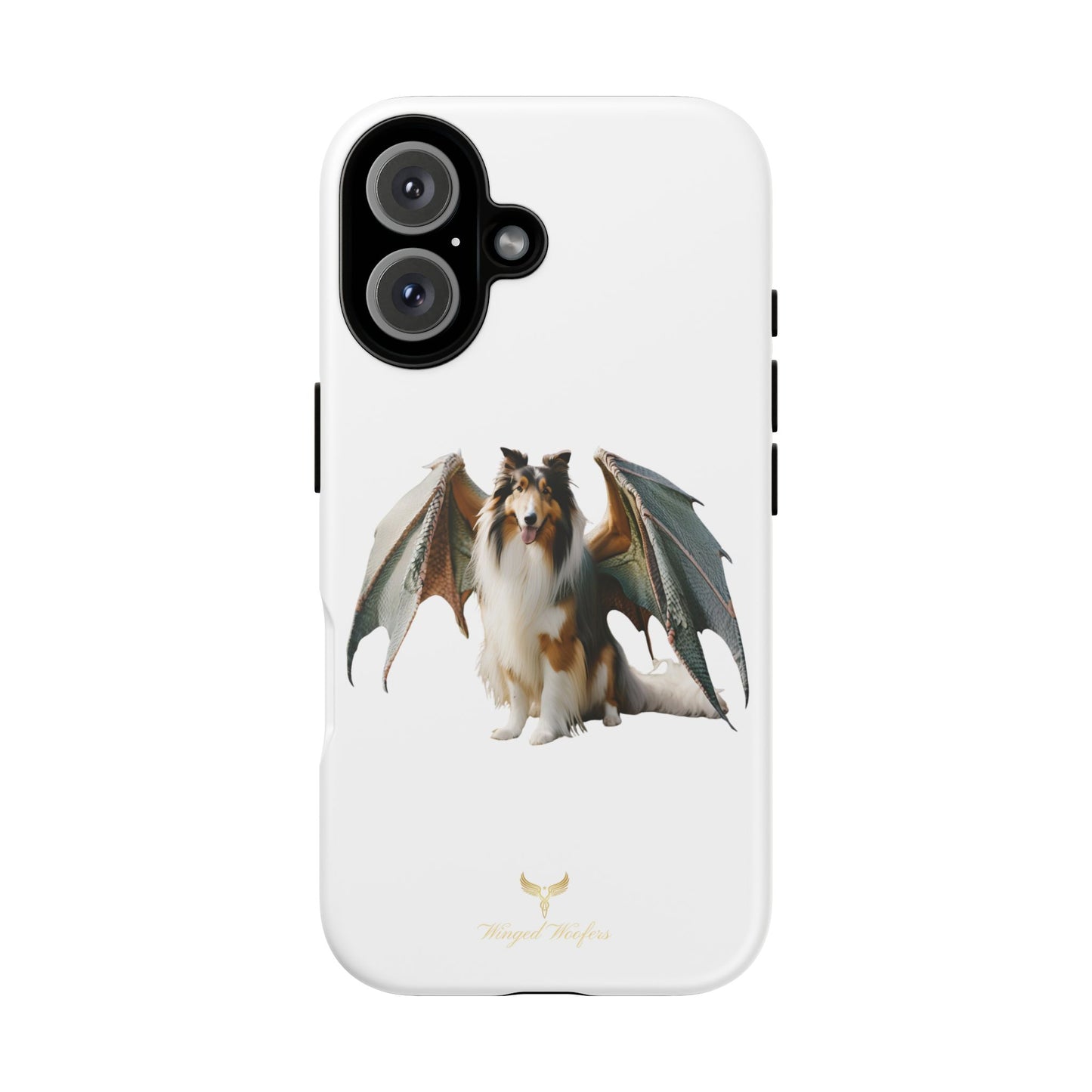 Majestic Dragon Wing Rough Collie Dog Phone Case - Tough Cases for Pet Lovers