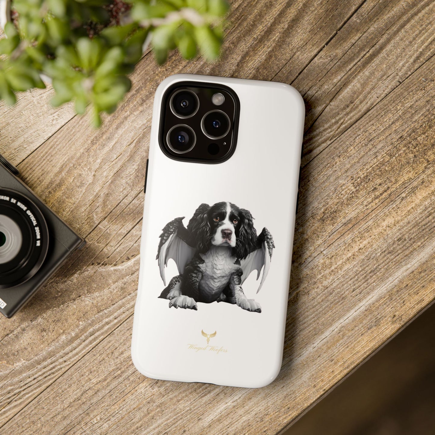 Springer Spaniel Puppy Dragon Winged Dog Phone Case - Tough Cases for Pet Lovers