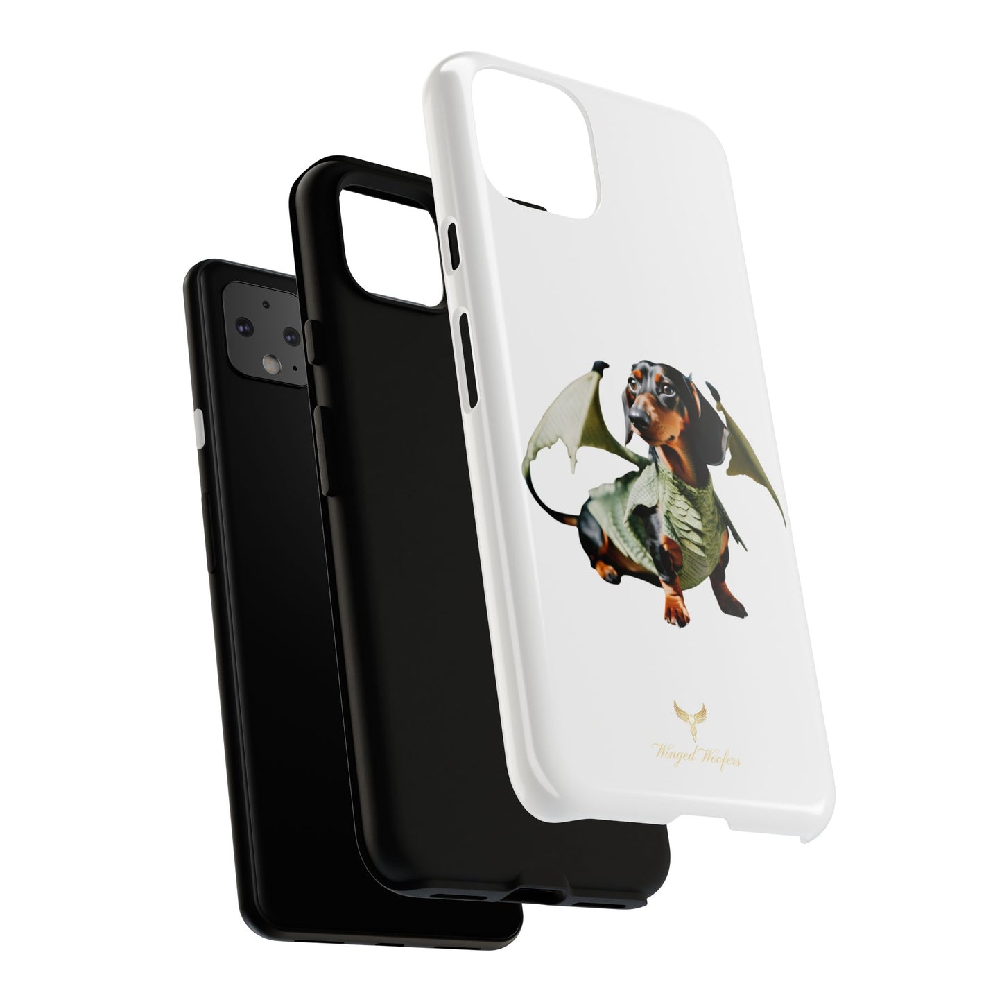 Whimsical Dragon Dog Phone Case - Tough Cases for Pet Lovers