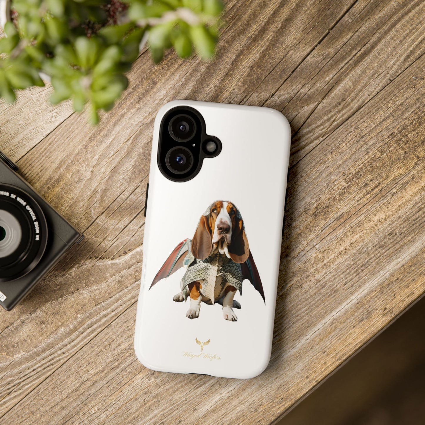 Whimsical Basset Hound Dog Phone Case - Tough Cases for Animal Lovers