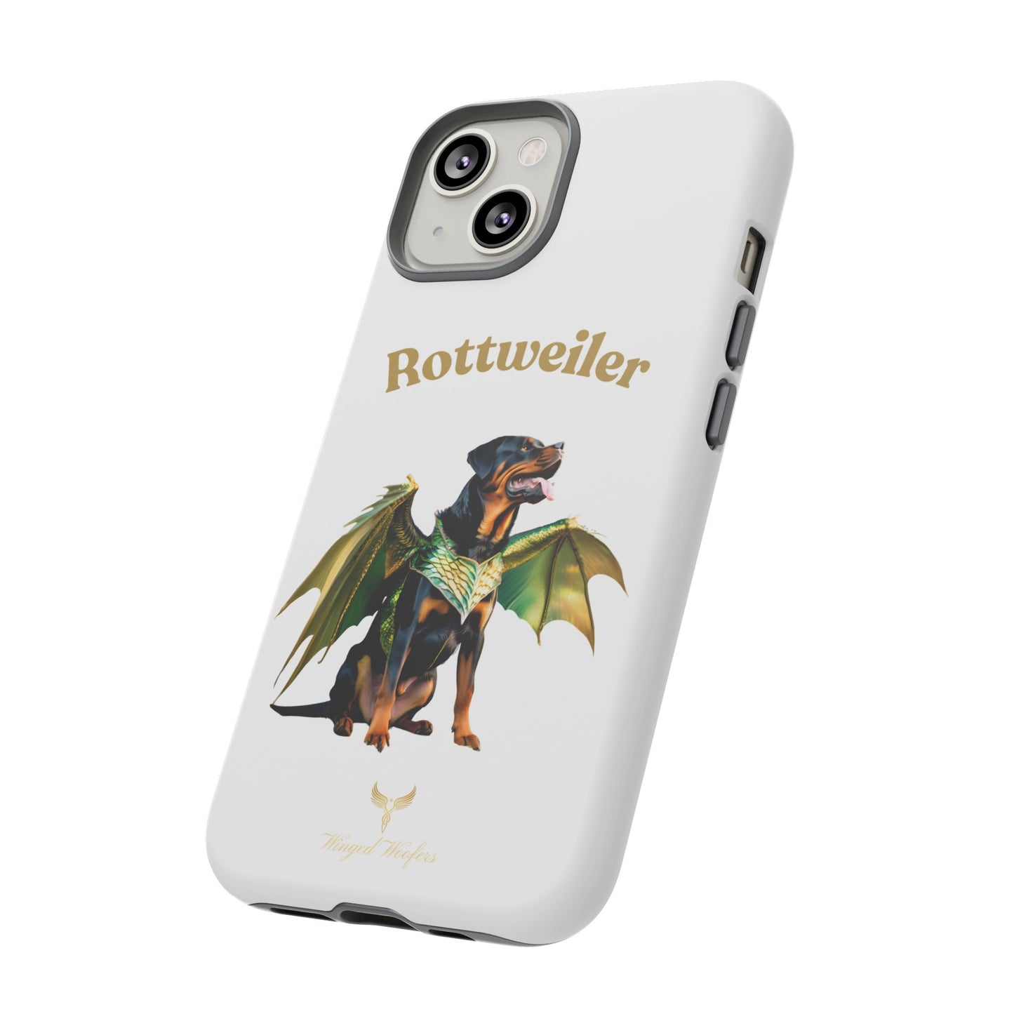 Rottweiler Dragon Wings Phone Case - Tough Cases for Dog Lovers