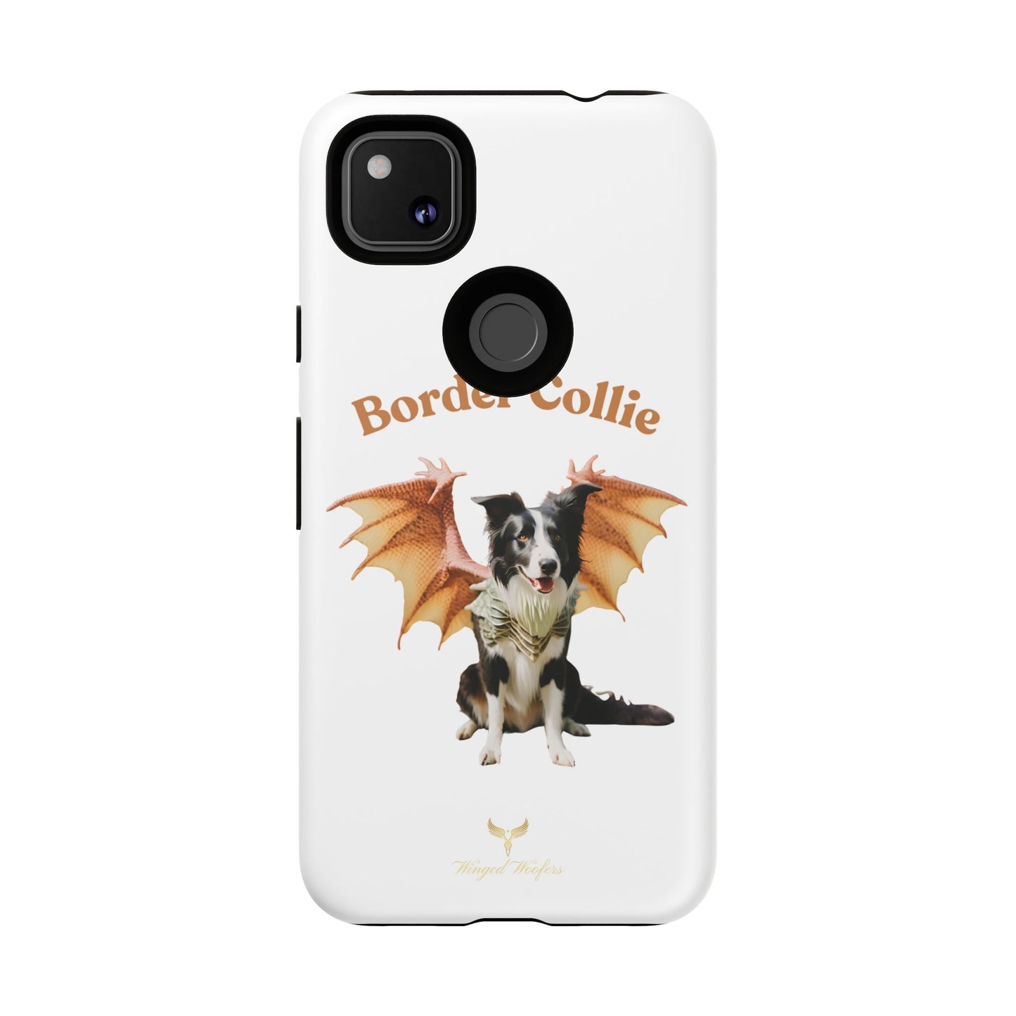 Border Collie Dragon Phone Case - Tough Cases for Dog Lovers