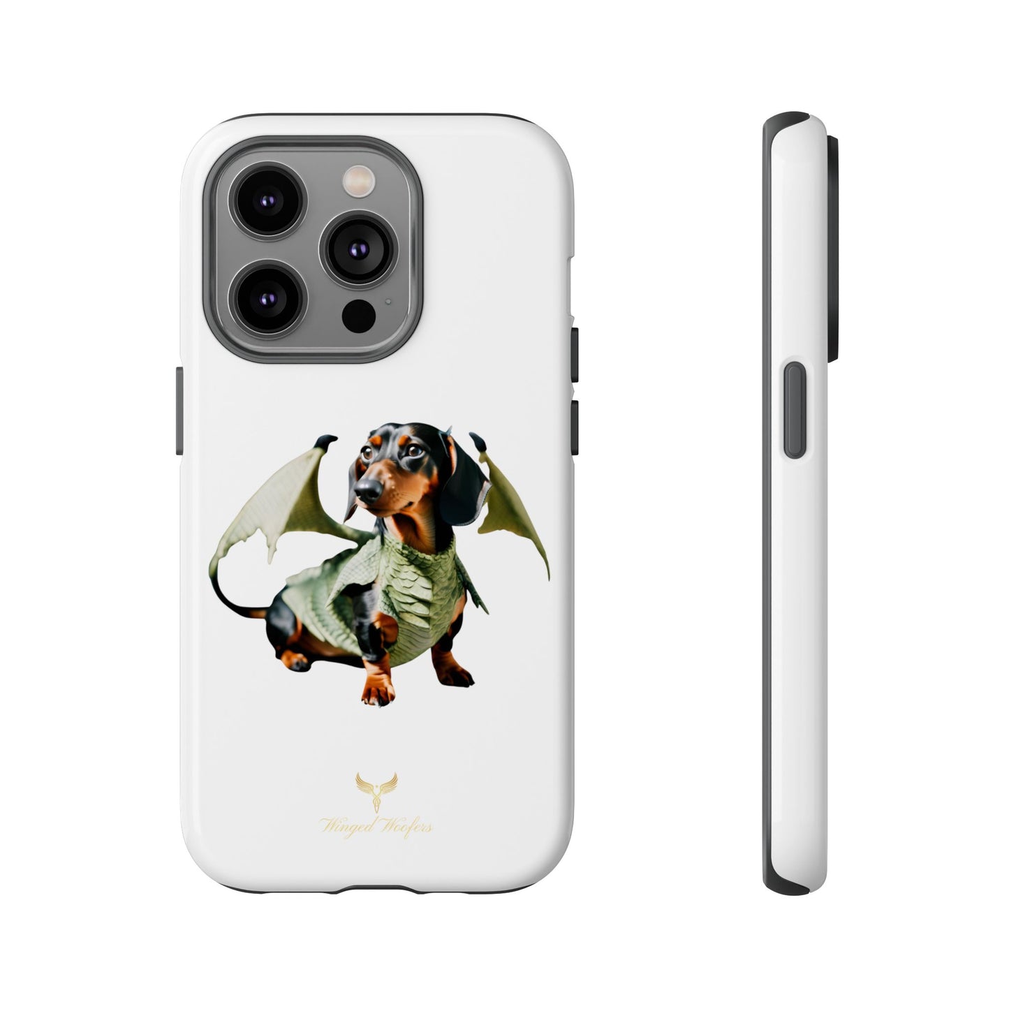 Whimsical Dragon Dog Phone Case - Tough Cases for Pet Lovers