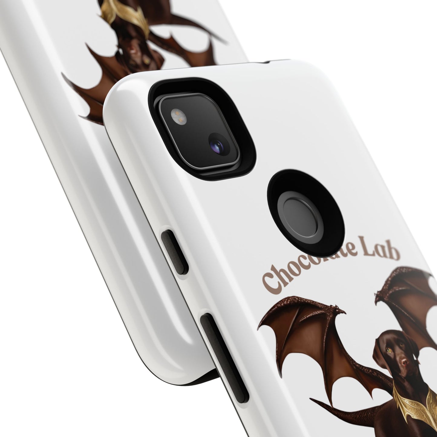 Chocolate Lab Dragon Phone Case - Tough & Stylish for Dog Lovers