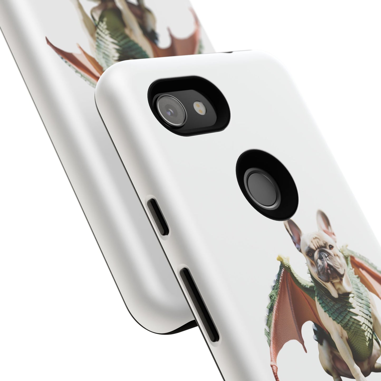 Fantasy French Bulldog Pet Phone Case with Dog in Wings Design