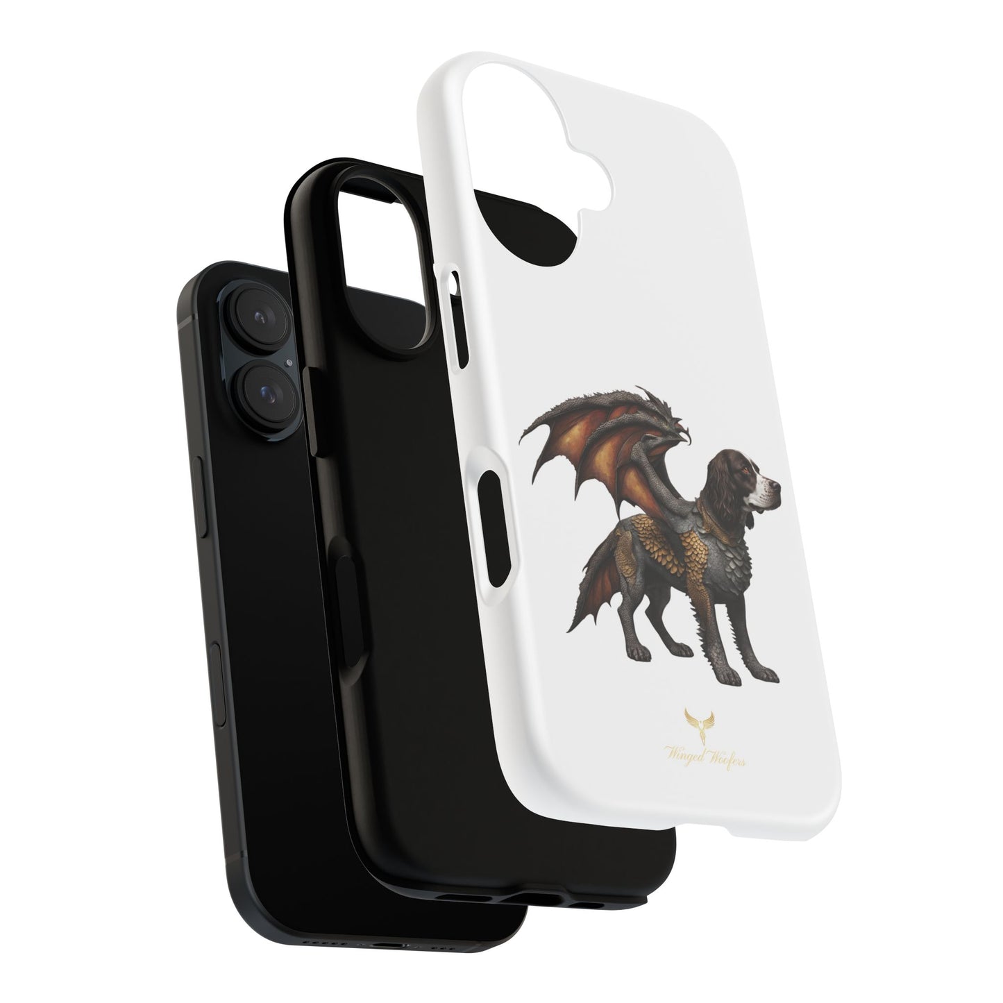 Fantasy Springer Spaniel as a Dragon Phone Case - Tough Cases for Pet Lovers