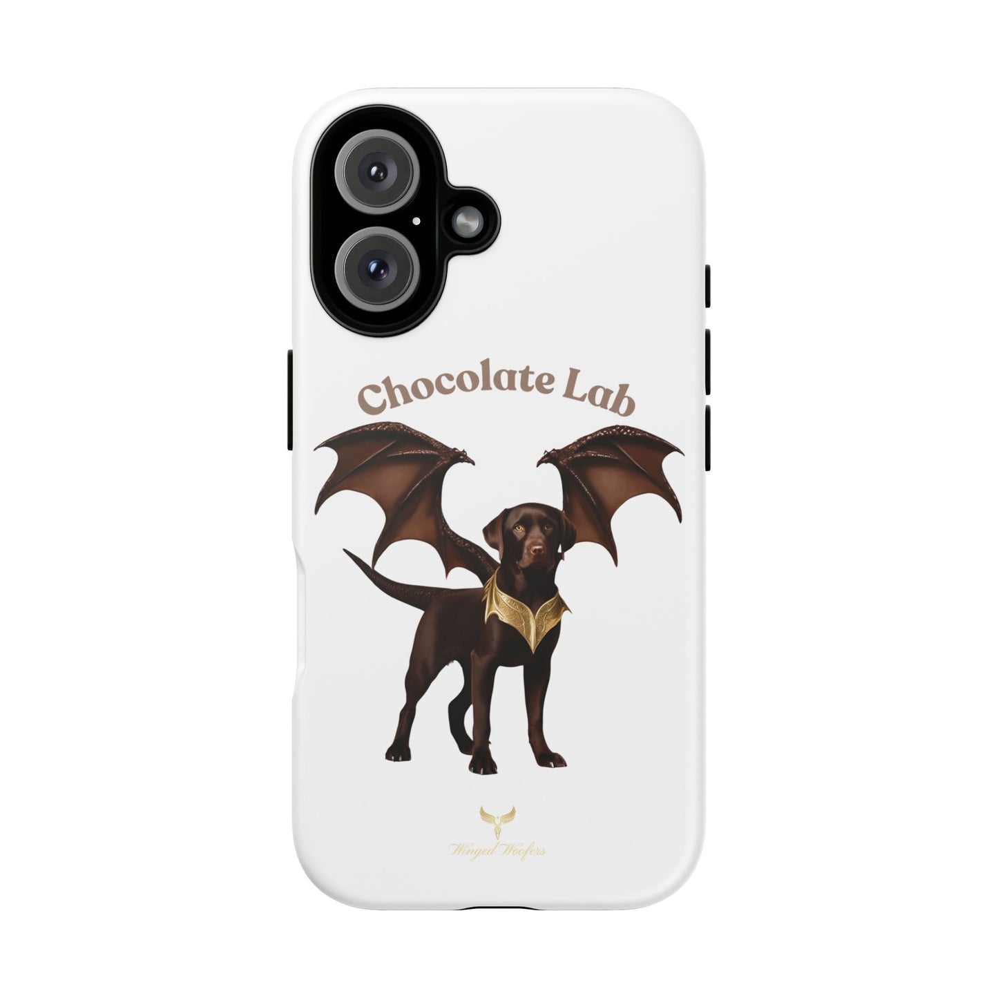 Chocolate Lab Dragon Phone Case - Tough & Stylish for Dog Lovers