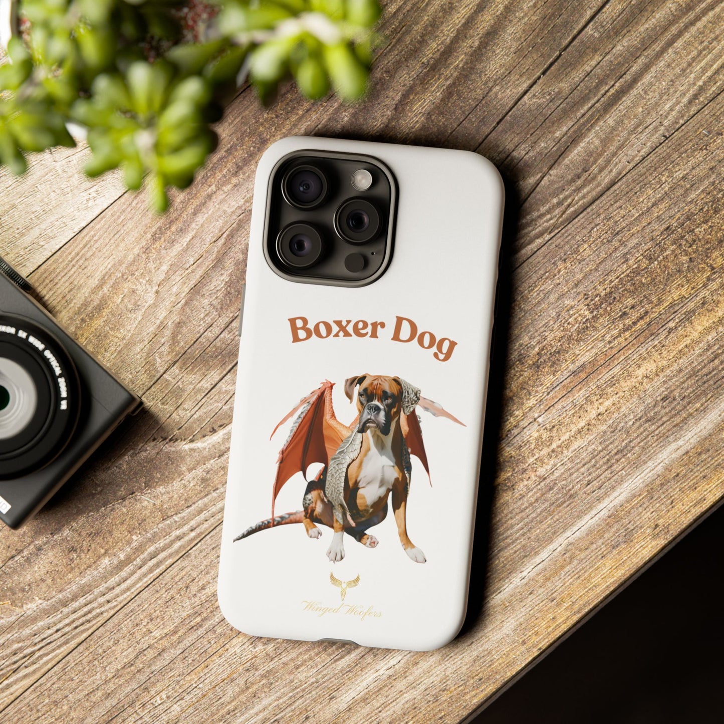 Boxer Dog Dragon Art Phone Case - Tough Cases