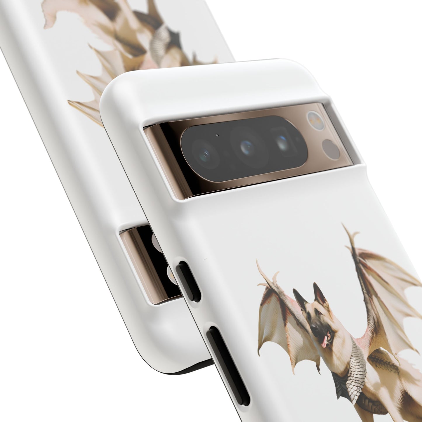 Magical White German Shepherd Dragon Dog Phone Case - Tough, Stylish Protection