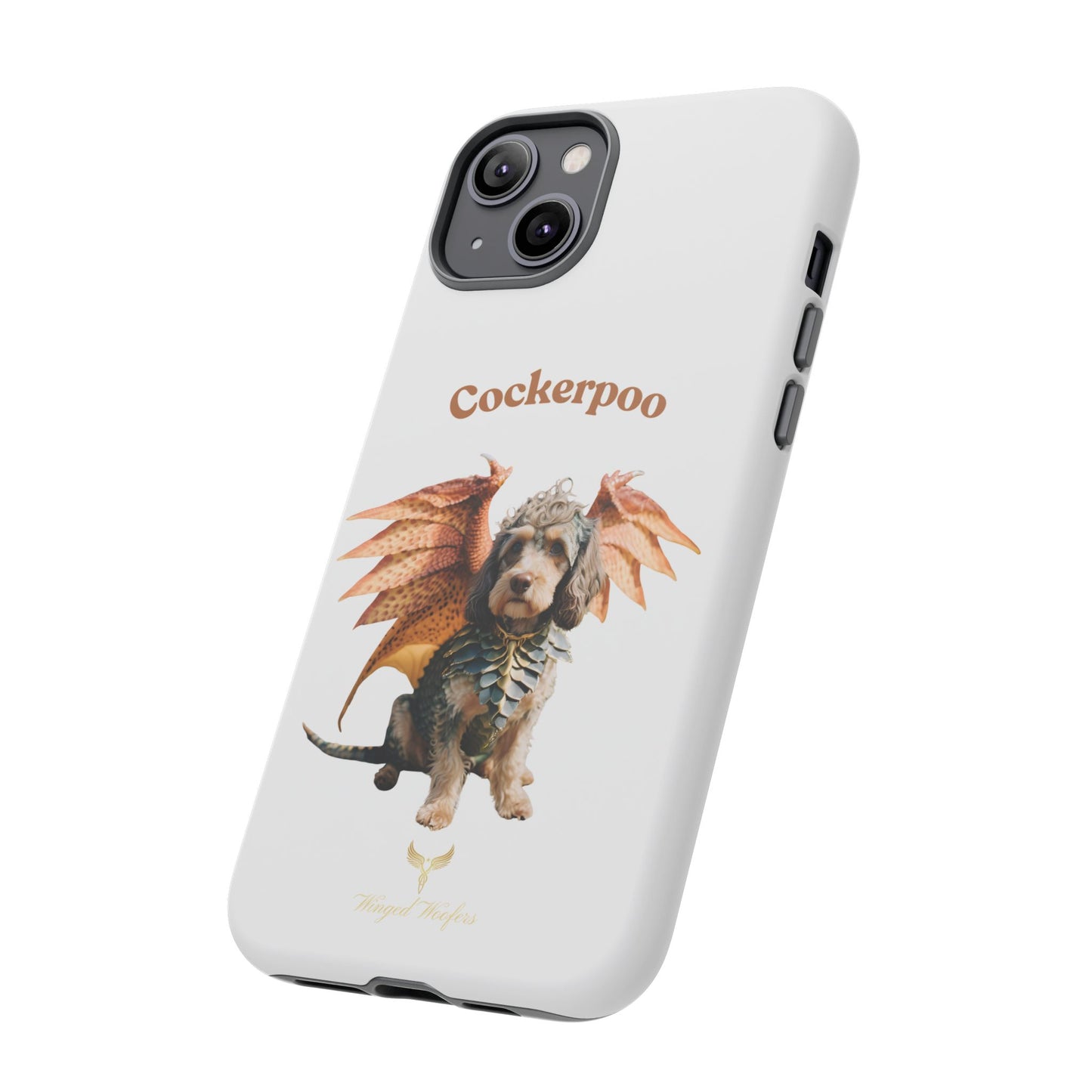 Cockerpoo Dragon Phone Case – Tough & Whimsical Pet Lover Gift