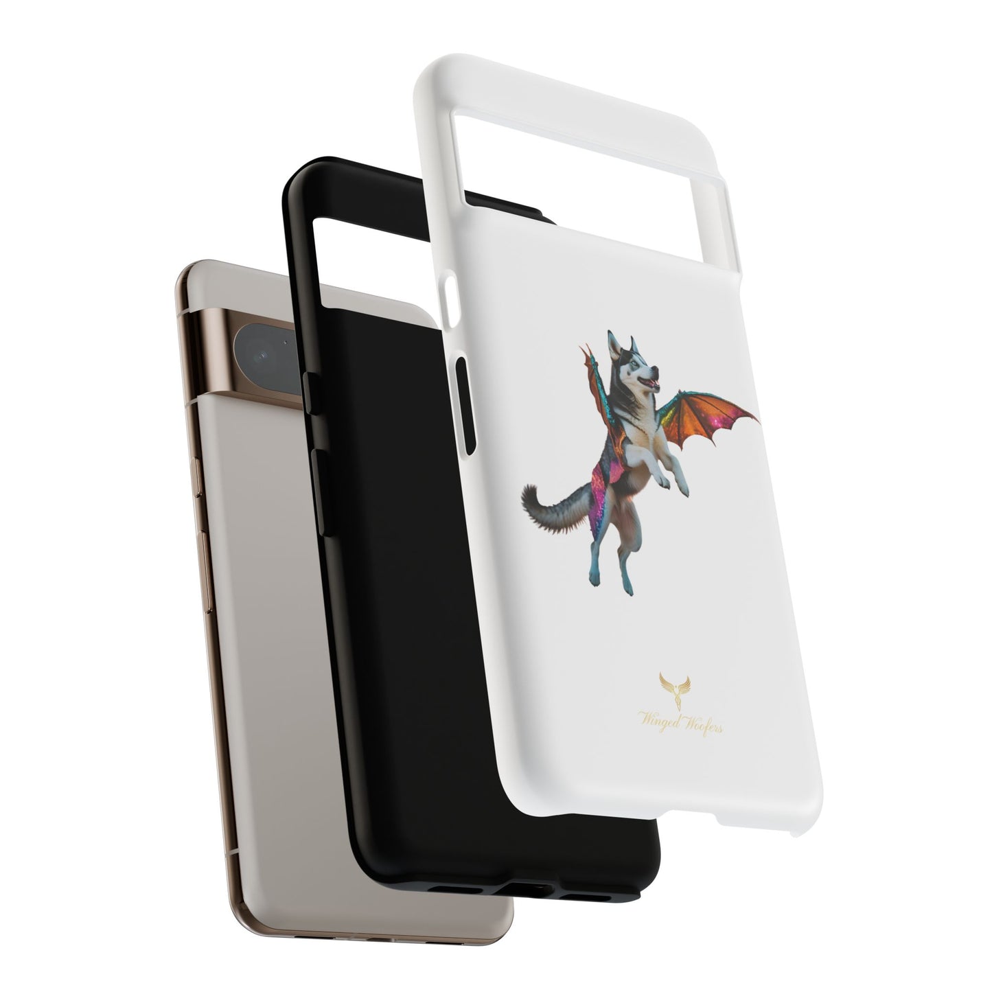 Magical Husky Pet Phone Case - Winged Dog Design | Tough Cases | Unique Animal Lover Gift