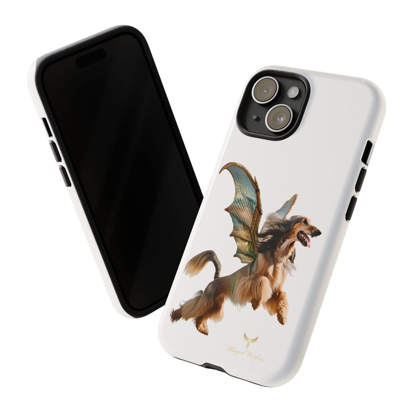 Magical Afghan Hound Dog Phone Case - Tough Cases with Winged Design