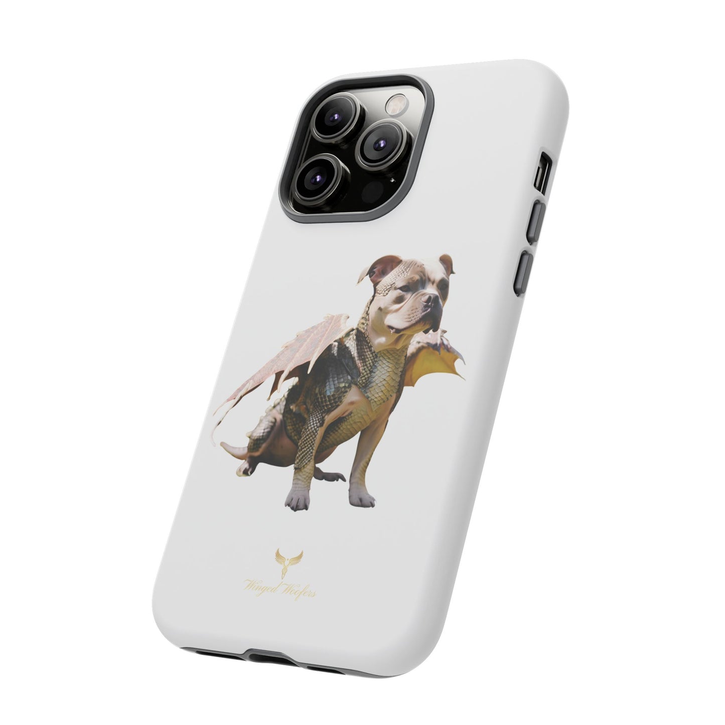 Staffordshire Bulldog Dragon Tough Phone Case - Unique Animal Design for Pet Lovers