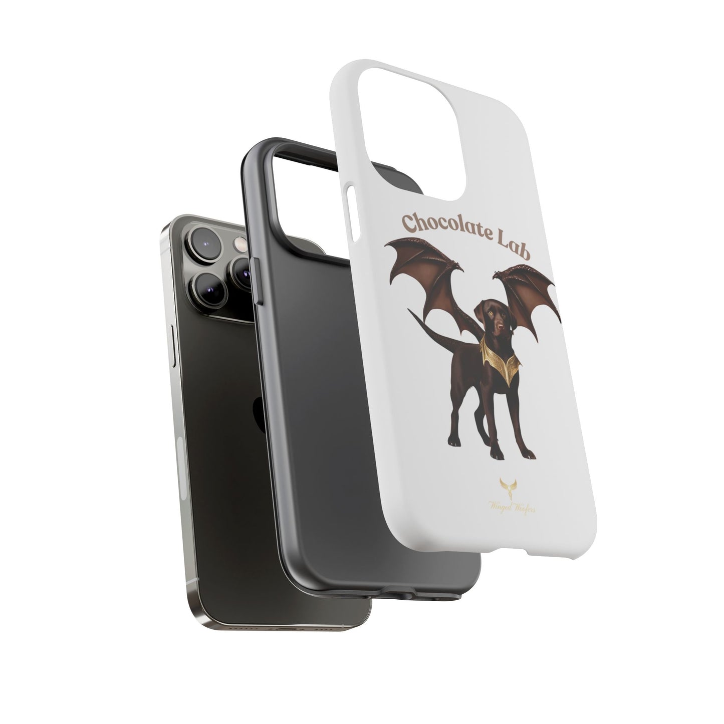 Chocolate Lab Dragon Phone Case - Tough & Stylish for Dog Lovers