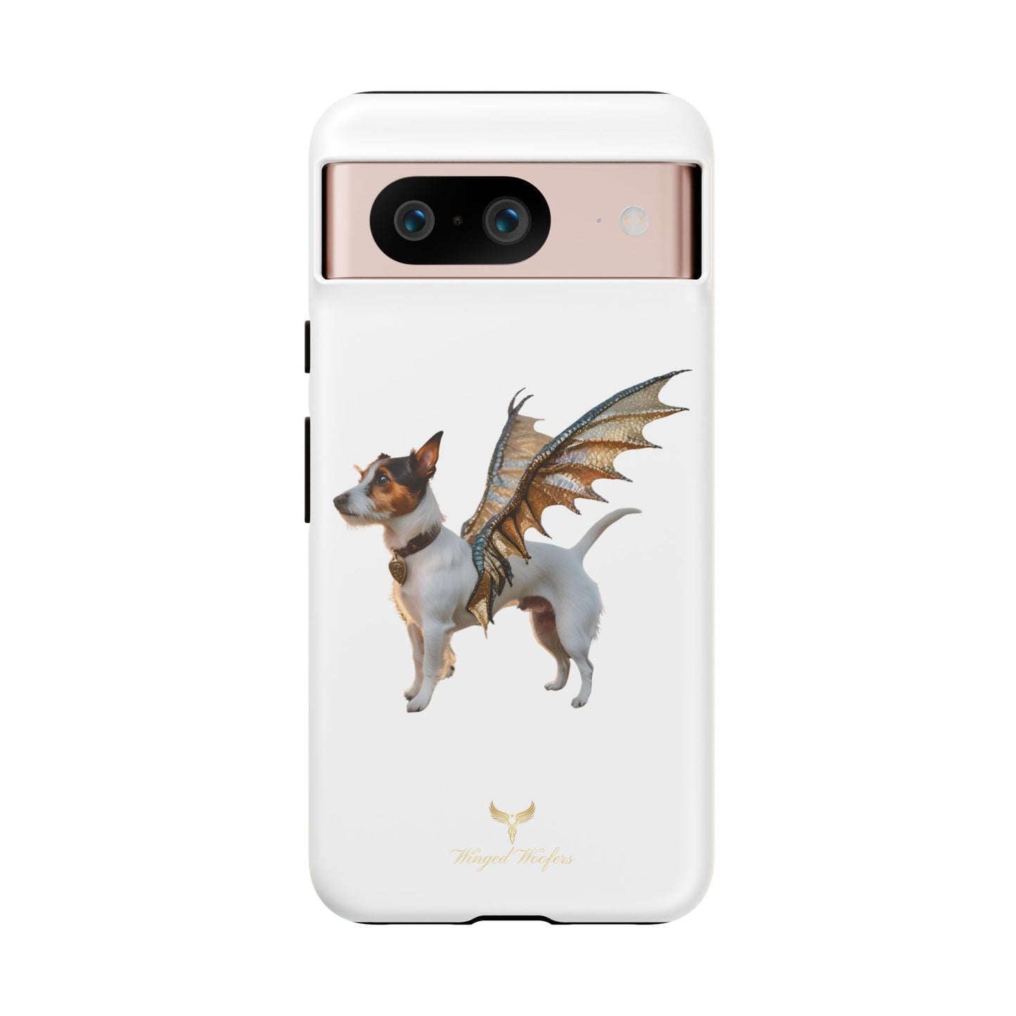 Fantasy Pet Phone Case - Tough Cases with Winged Jack Russell Dog Design