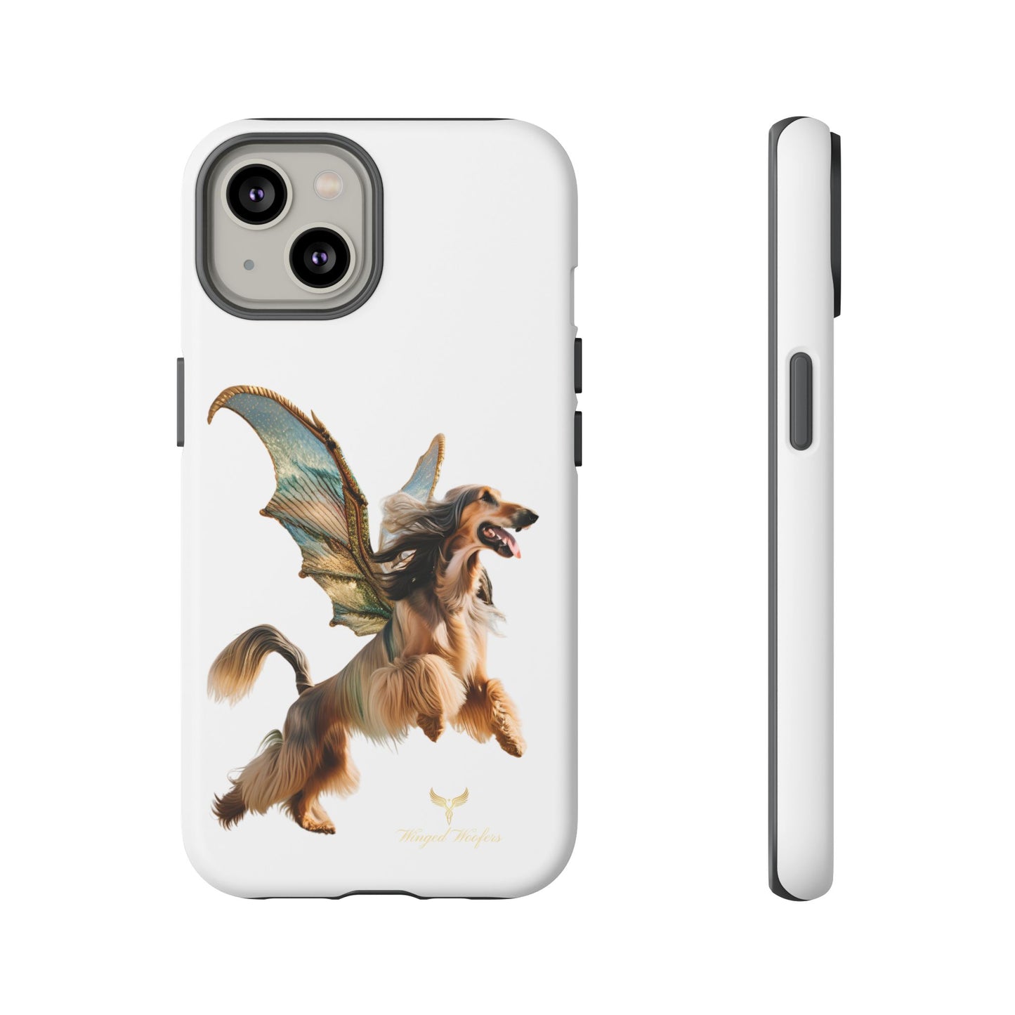 Magical Afghan Hound Dog Phone Case - Tough Cases with Winged Design