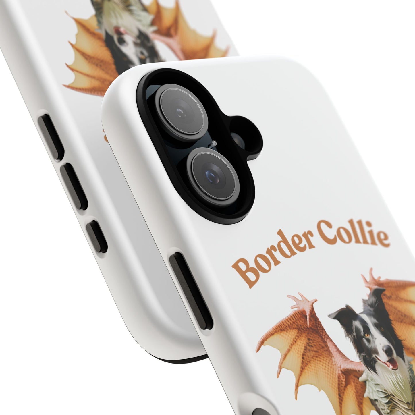 Border Collie Dragon Phone Case - Tough Cases for Dog Lovers