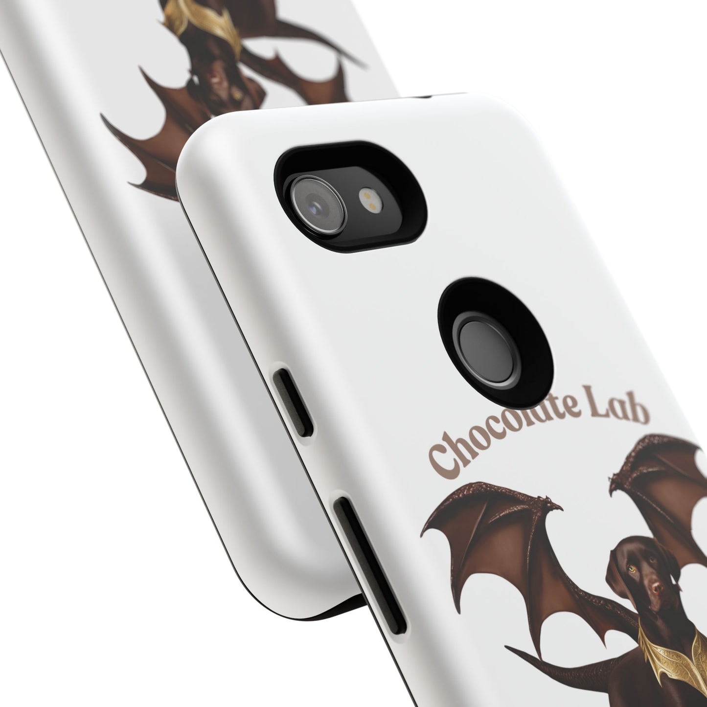 Chocolate Lab Dragon Phone Case - Tough & Stylish for Dog Lovers