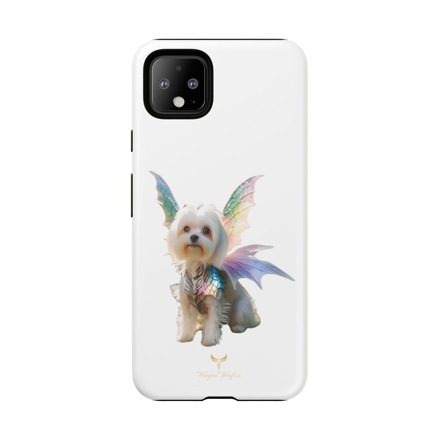 Maltese Dog with Wings Tough Phone Cases