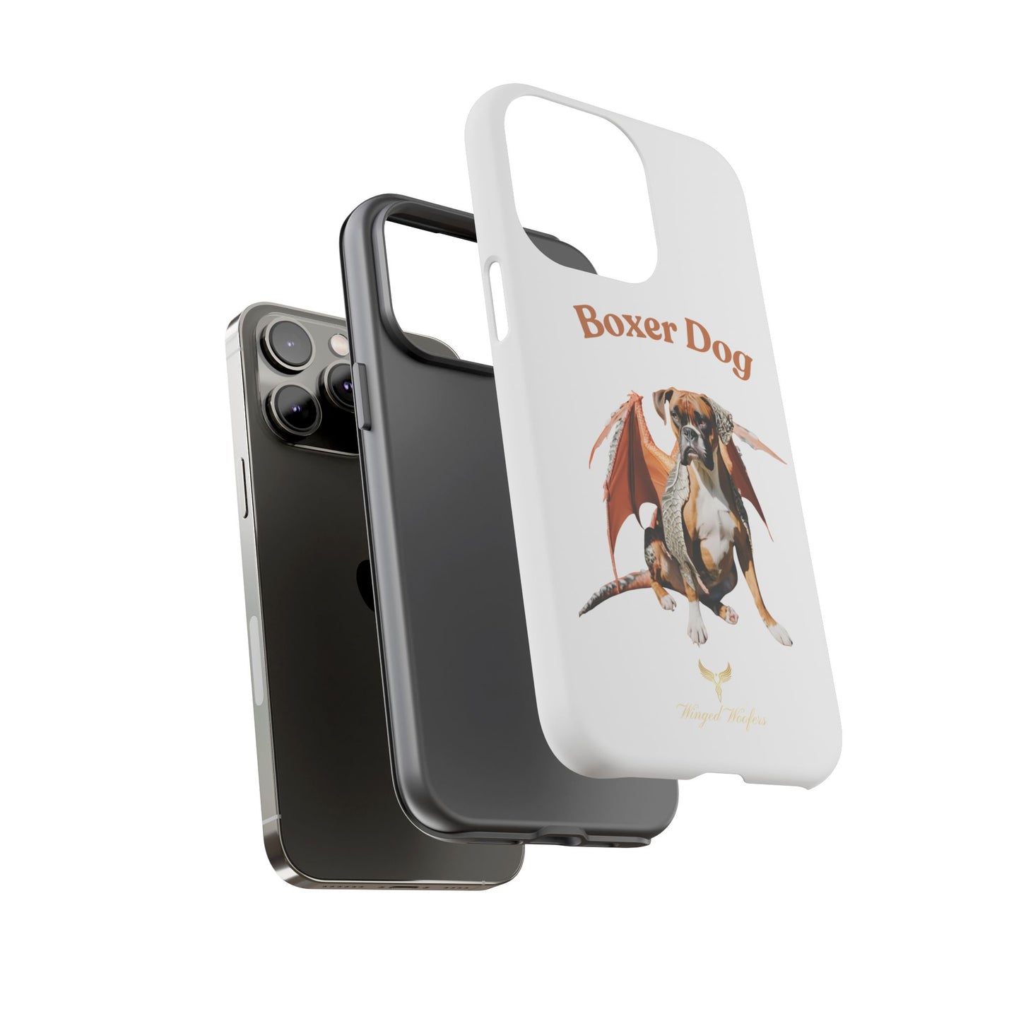 Boxer Dog Dragon Art Phone Case - Tough Cases