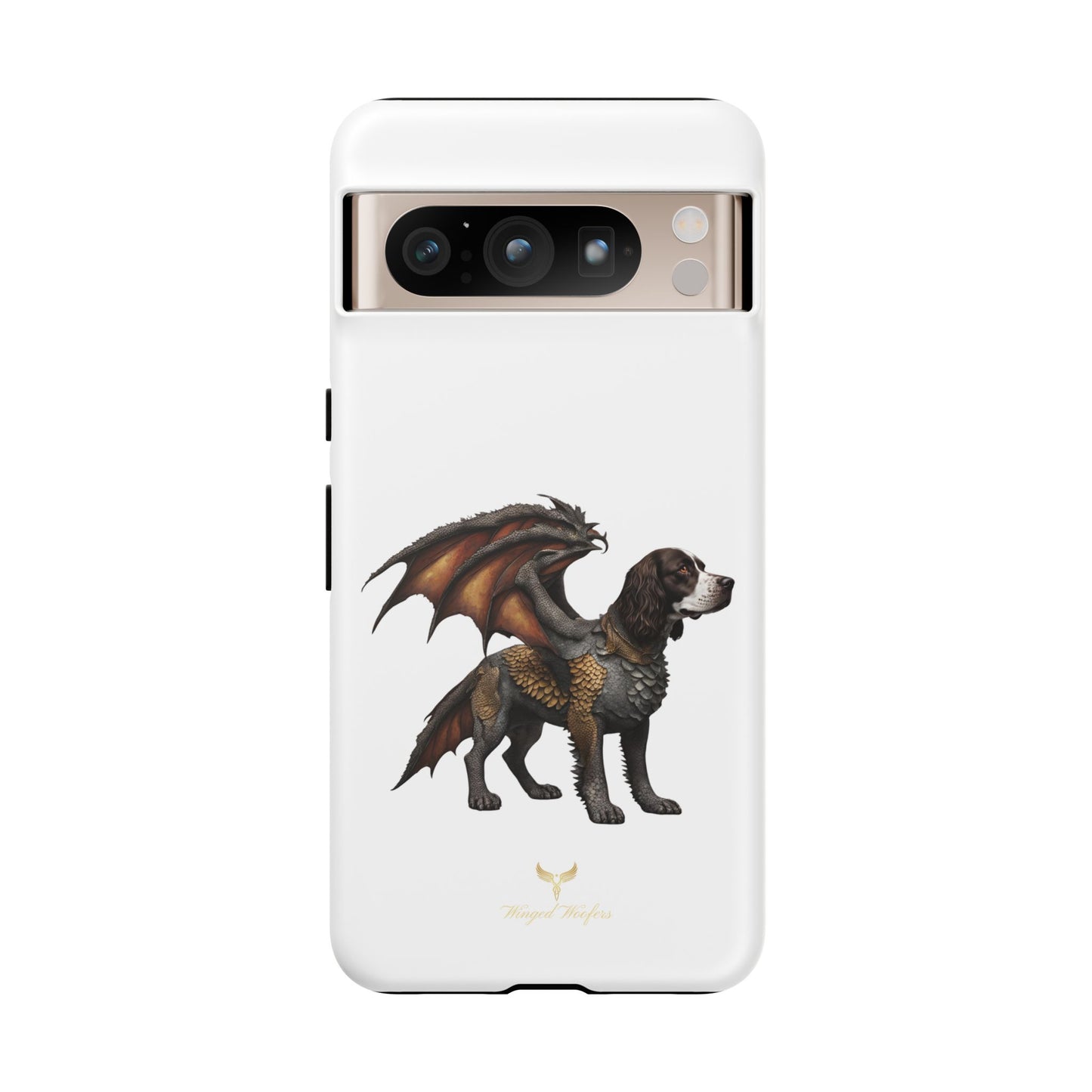 Fantasy Springer Spaniel as a Dragon Phone Case - Tough Cases for Pet Lovers