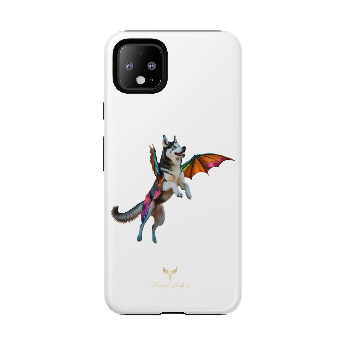 Magical Husky Pet Phone Case - Winged Dog Design | Tough Cases | Unique Animal Lover Gift