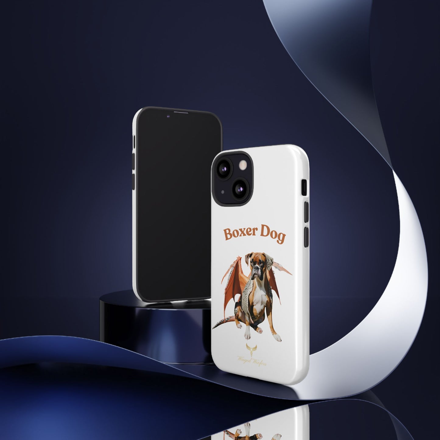 Boxer Dog Dragon Art Phone Case - Tough Cases