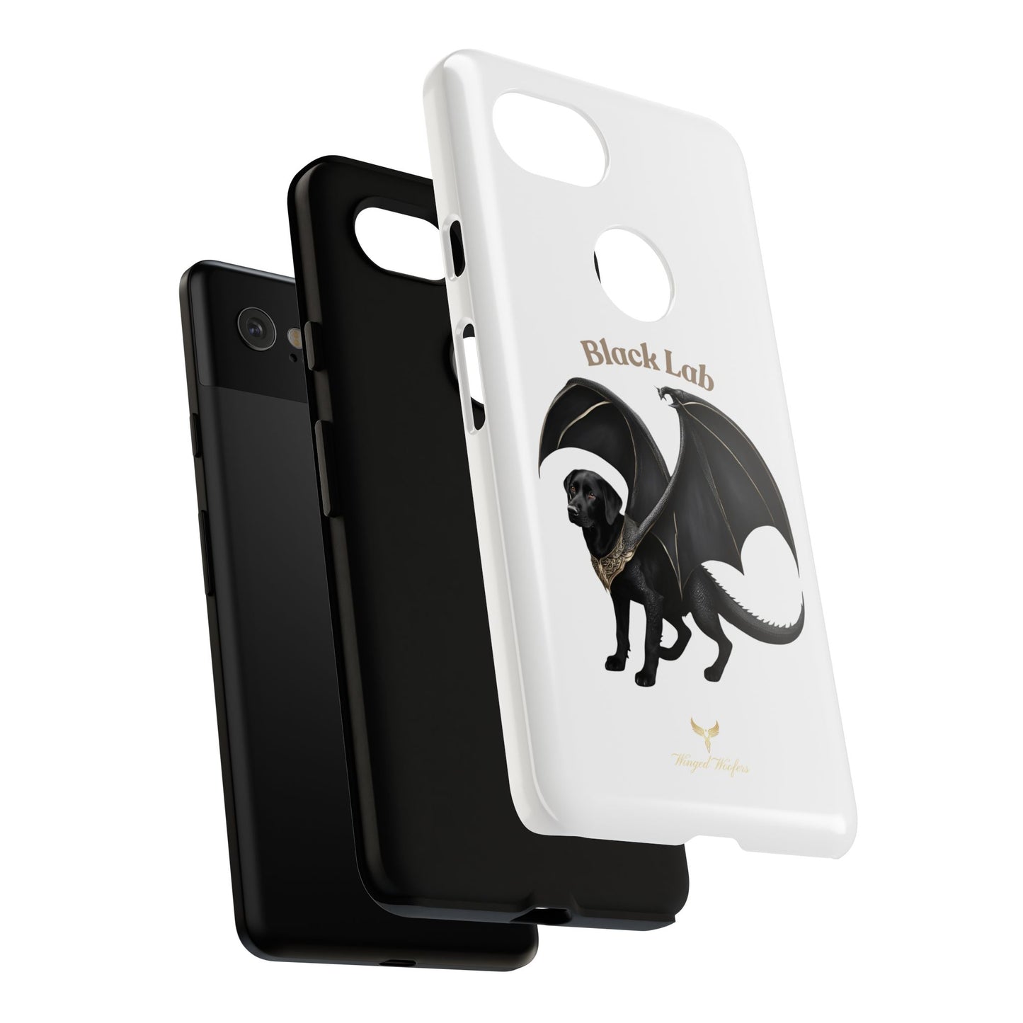 Black Labrador Dragon Case - Tough Phone Case for Pet Lovers