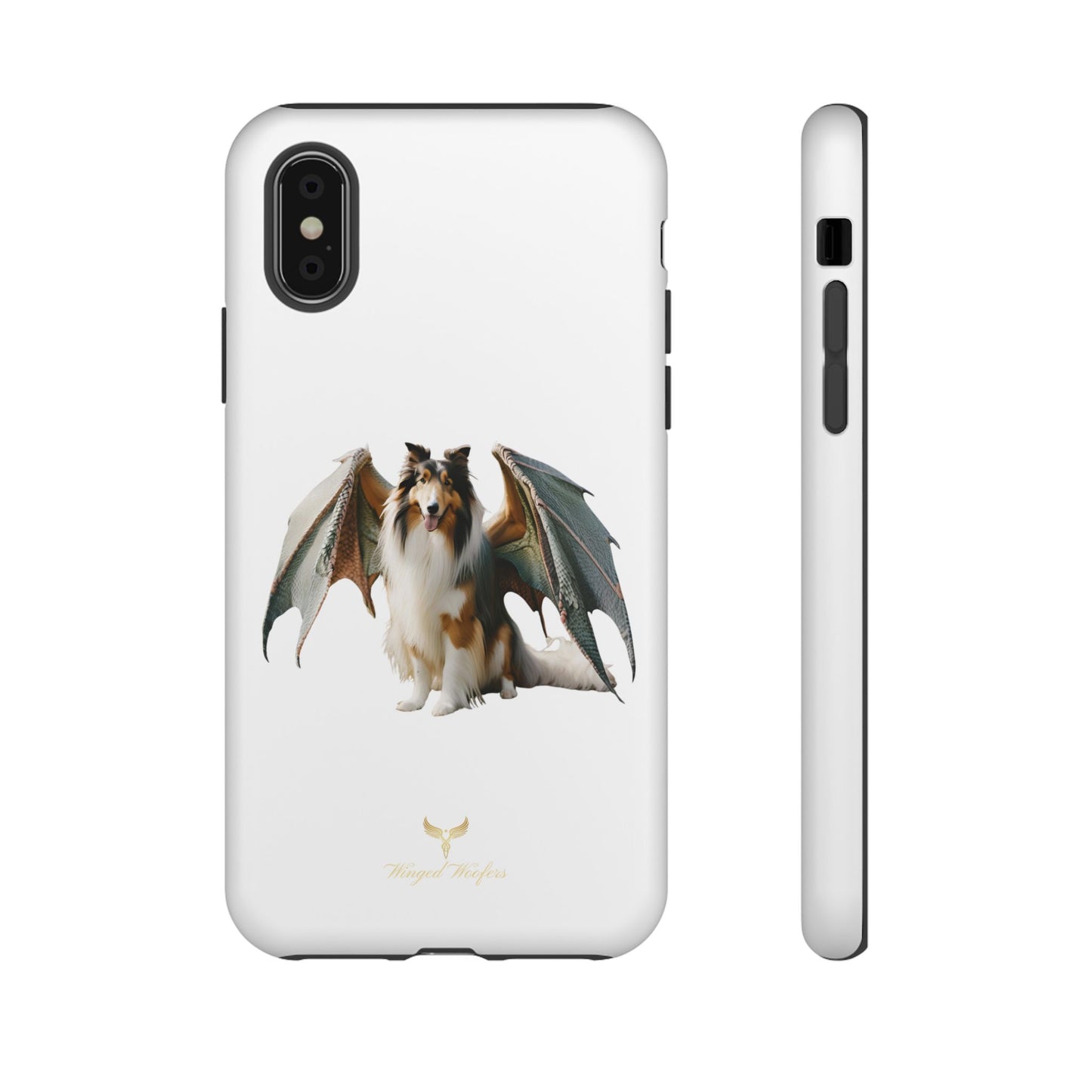 Majestic Dragon Wing Rough Collie Dog Phone Case - Tough Cases for Pet Lovers