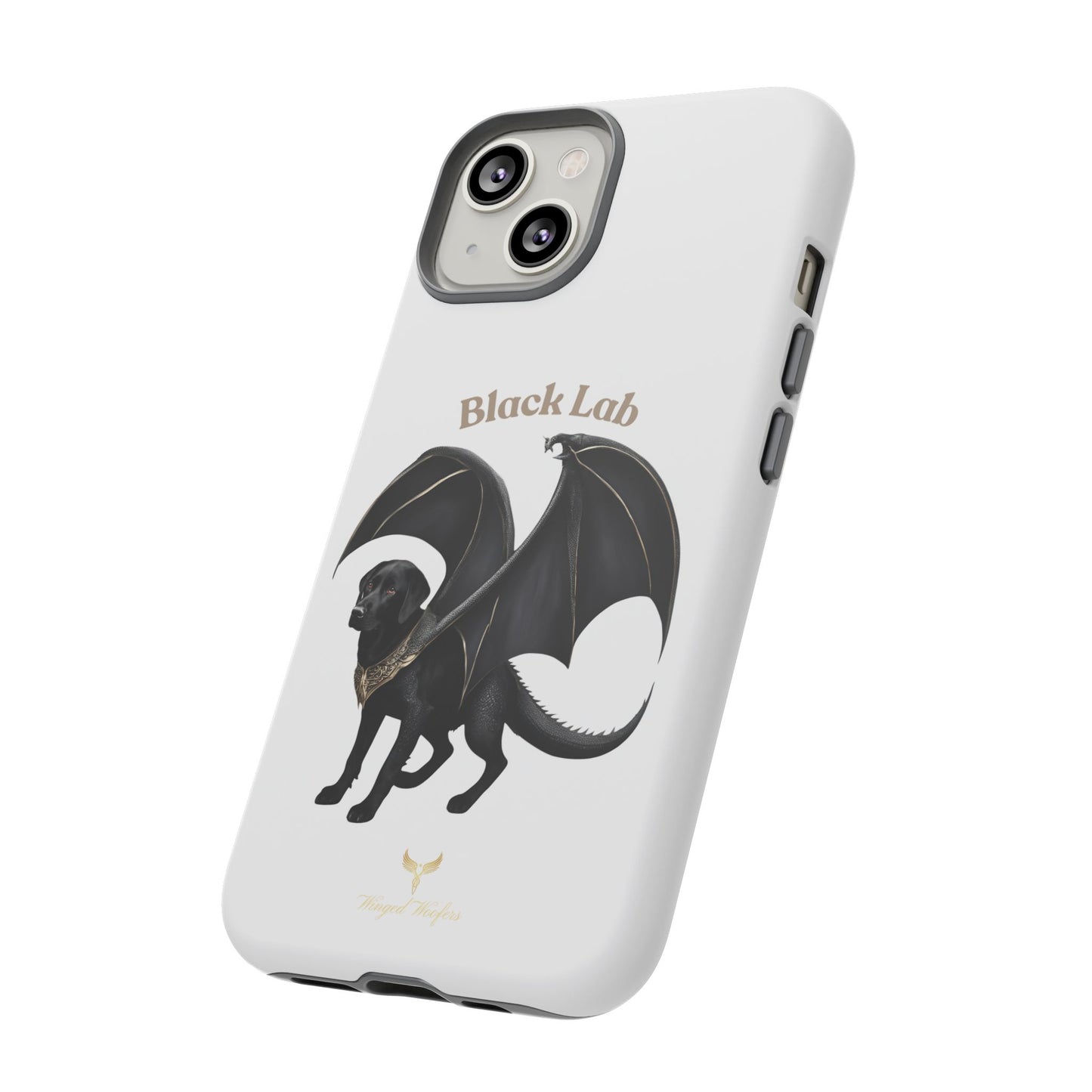 Black Labrador Dragon Case - Tough Phone Case for Pet Lovers