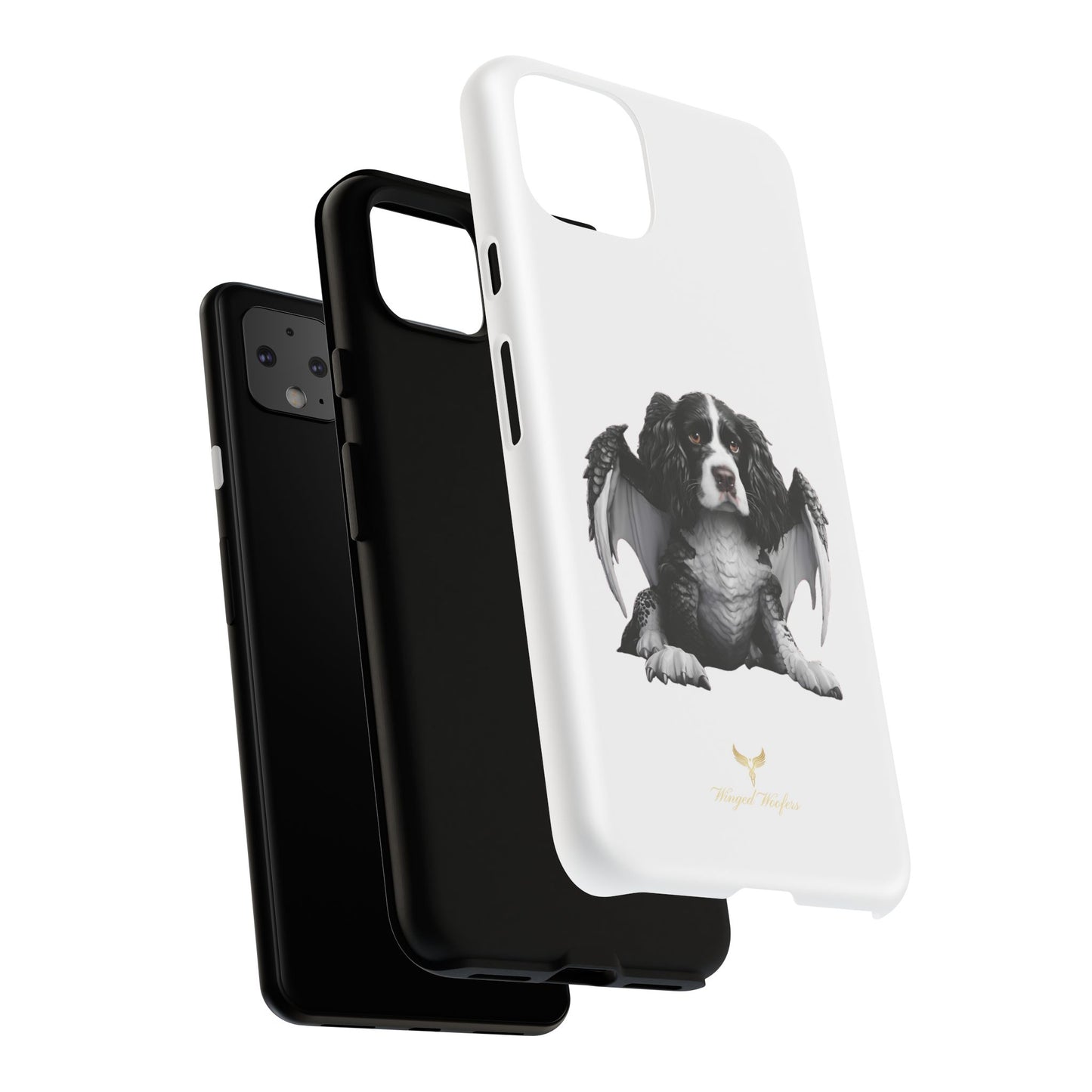 Springer Spaniel Puppy Dragon Winged Dog Phone Case - Tough Cases for Pet Lovers