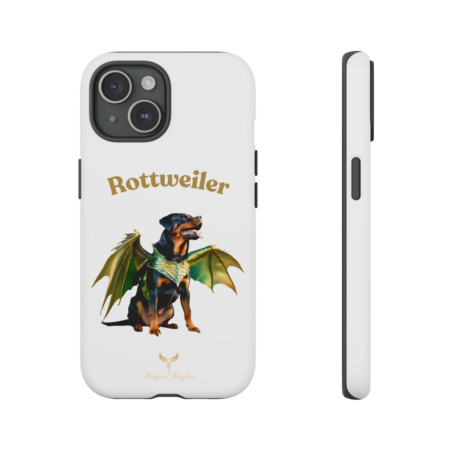 Rottweiler Dragon Wings Phone Case - Tough Cases for Dog Lovers