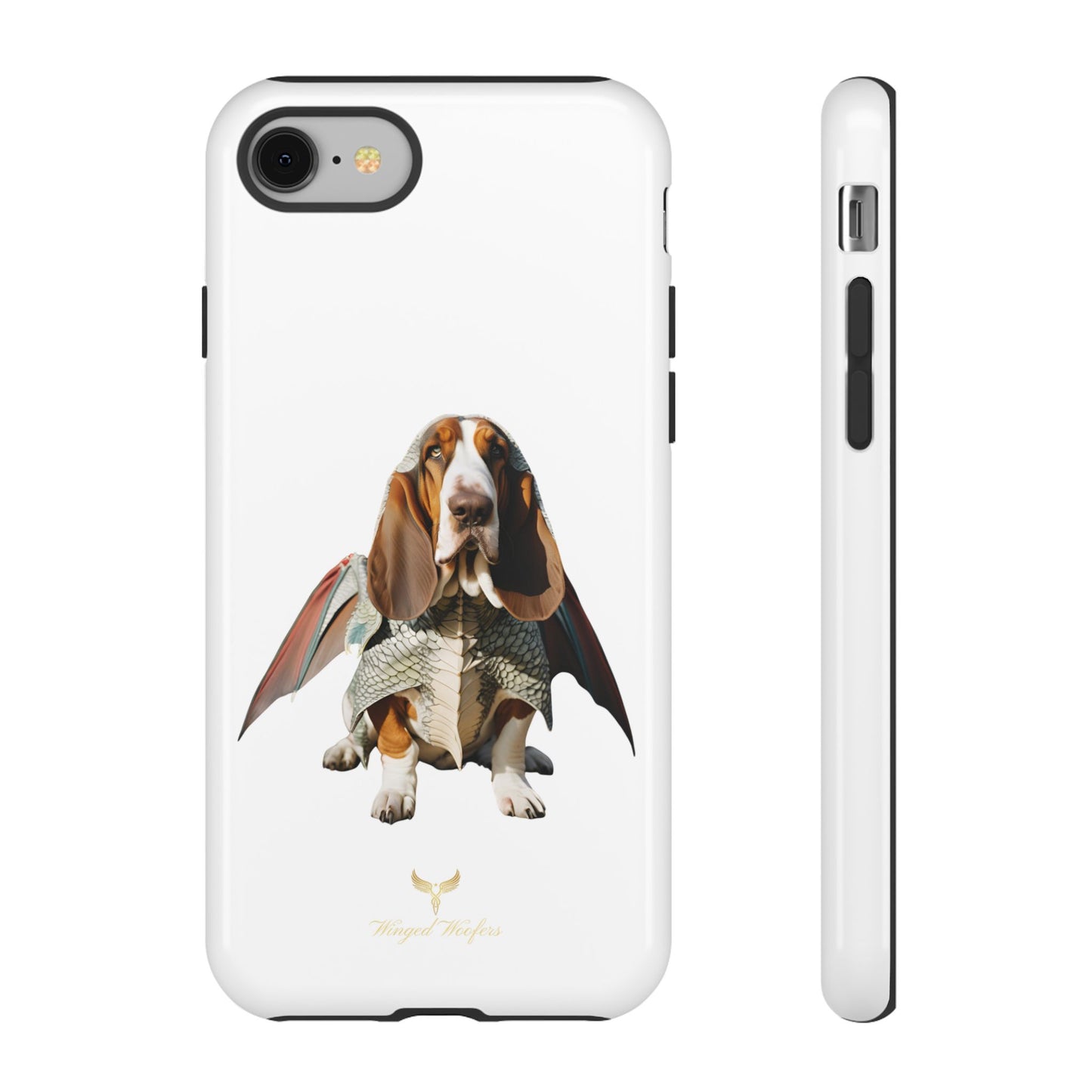 Whimsical Basset Hound Dog Phone Case - Tough Cases for Animal Lovers