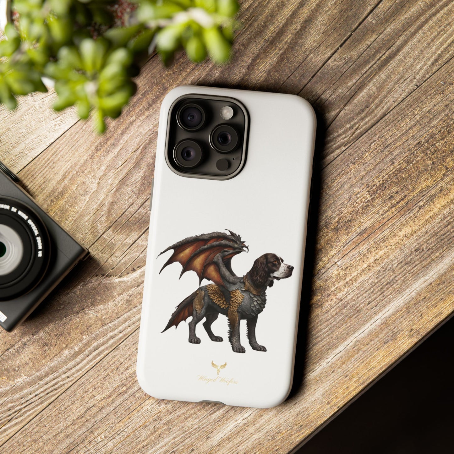 Fantasy Springer Spaniel as a Dragon Phone Case - Tough Cases for Pet Lovers