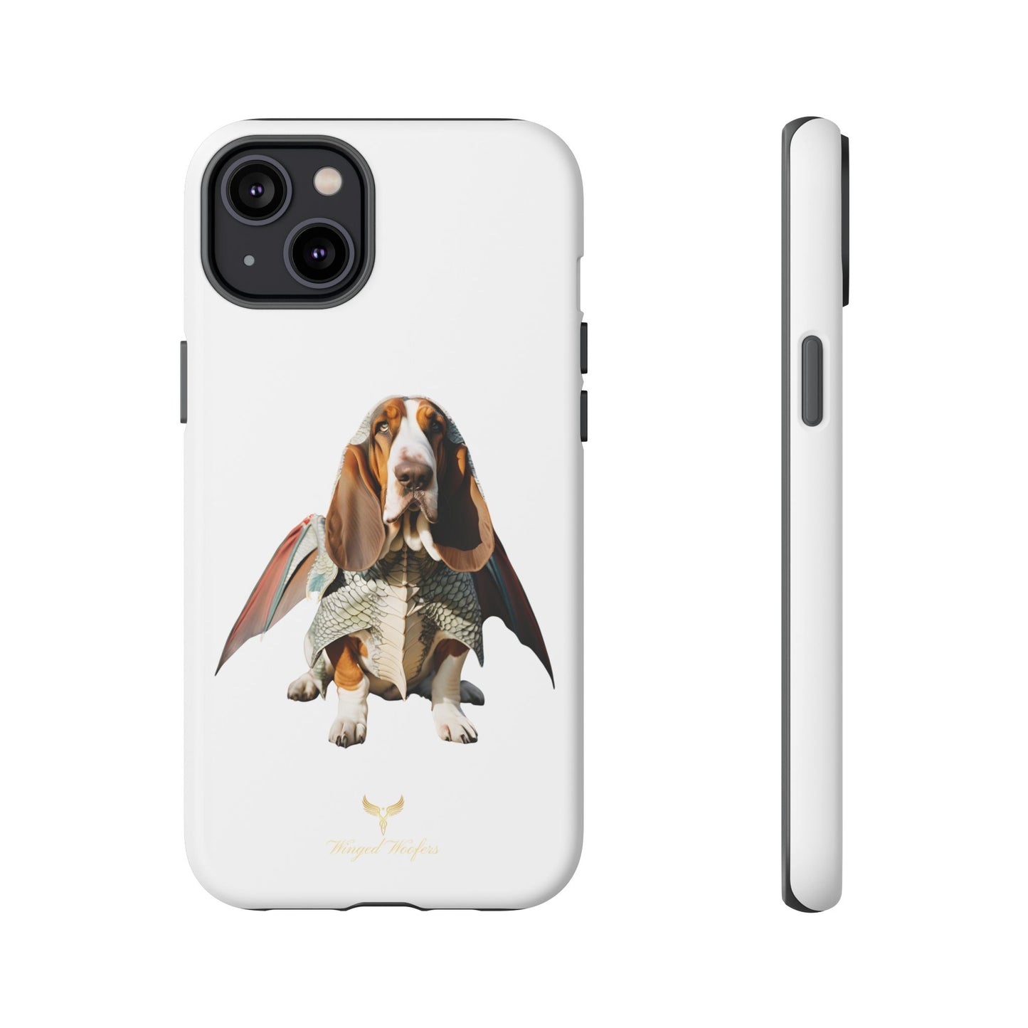 Whimsical Basset Hound Dog Phone Case - Tough Cases for Animal Lovers