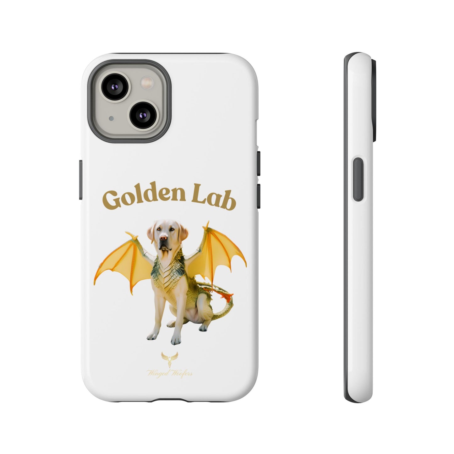 Golden Lab Dragon Phone Case - Tough Protection with a Fun Twist