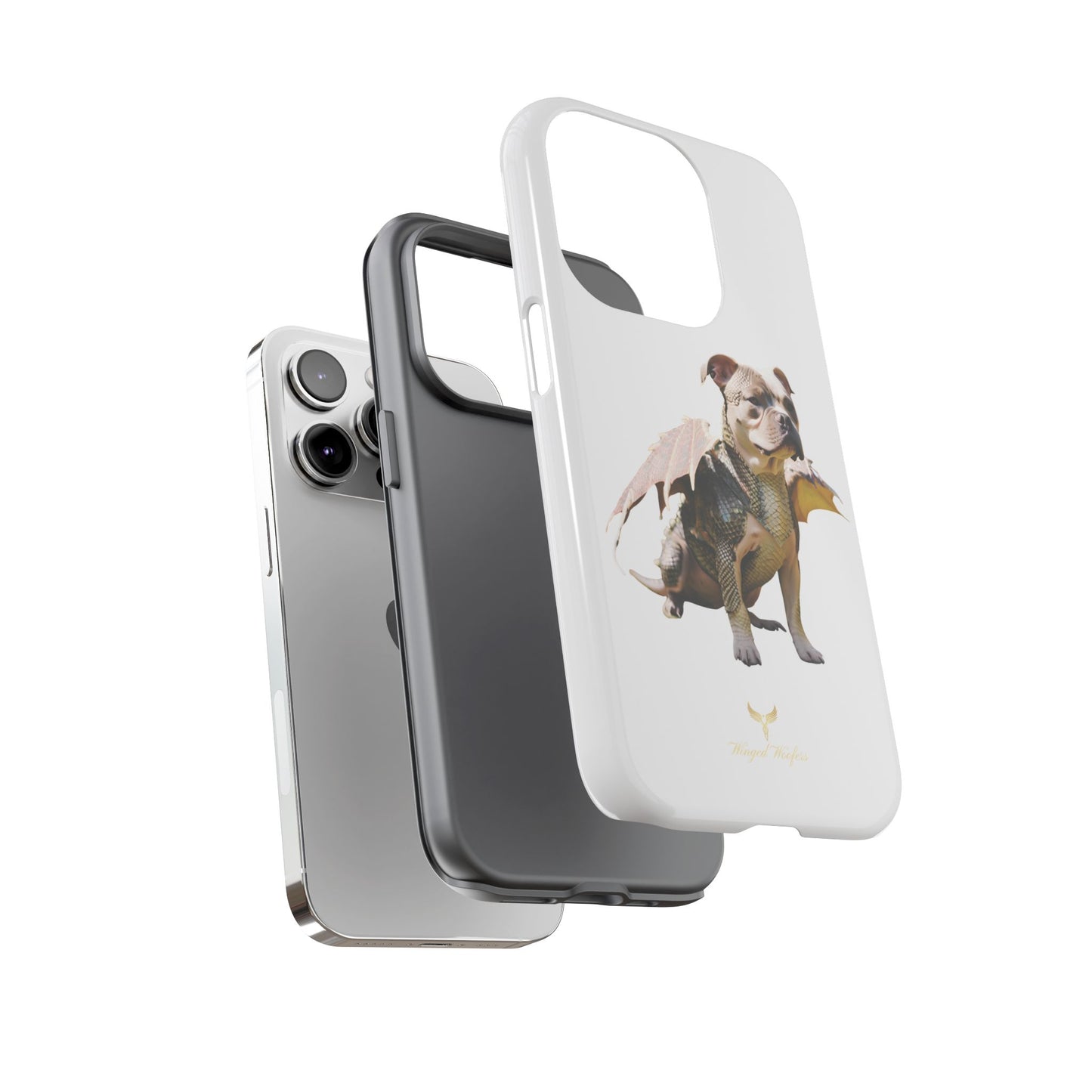 Staffordshire Bulldog Dragon Tough Phone Case - Unique Animal Design for Pet Lovers