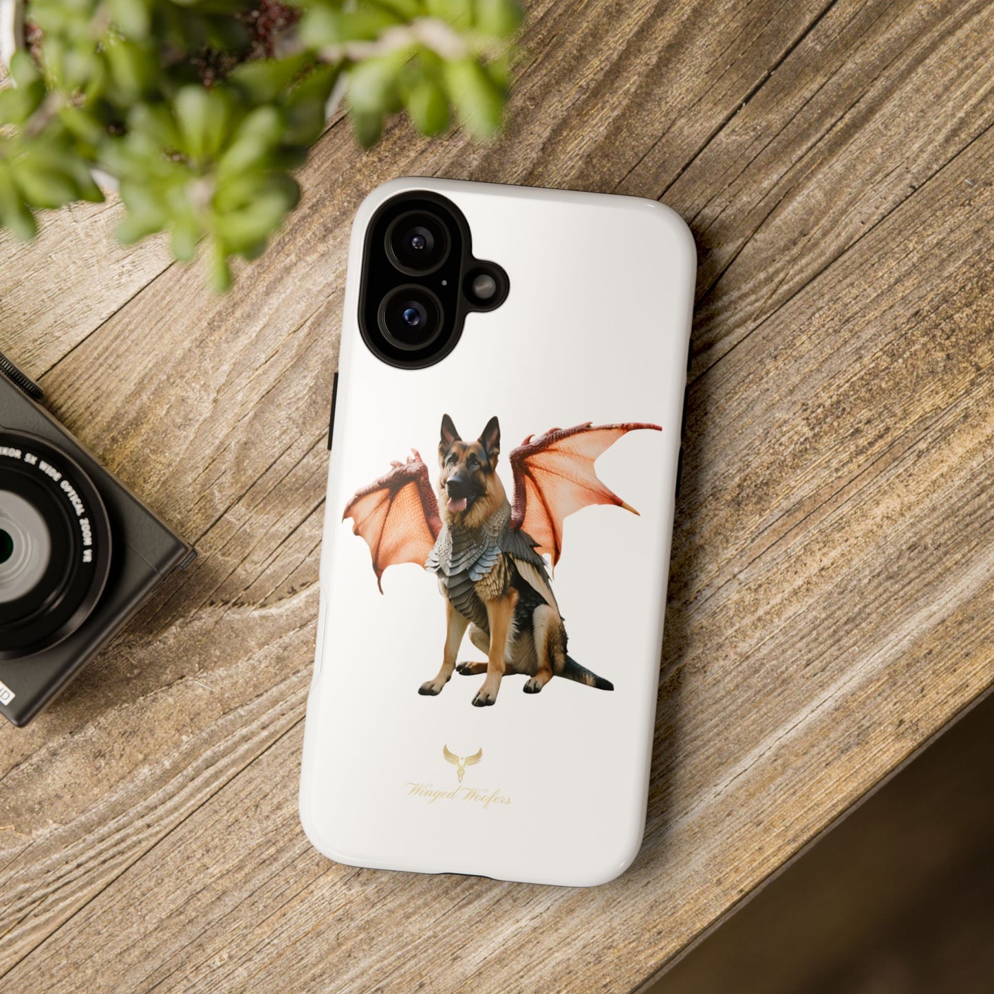 Mythical German Shepherd with Wings Dog iPhone Case | Tough Cases for Pet Lovers