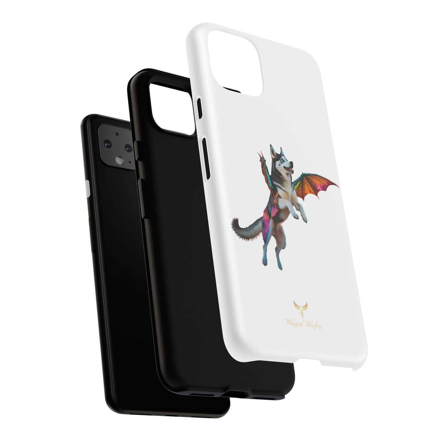 Magical Husky Pet Phone Case - Winged Dog Design | Tough Cases | Unique Animal Lover Gift