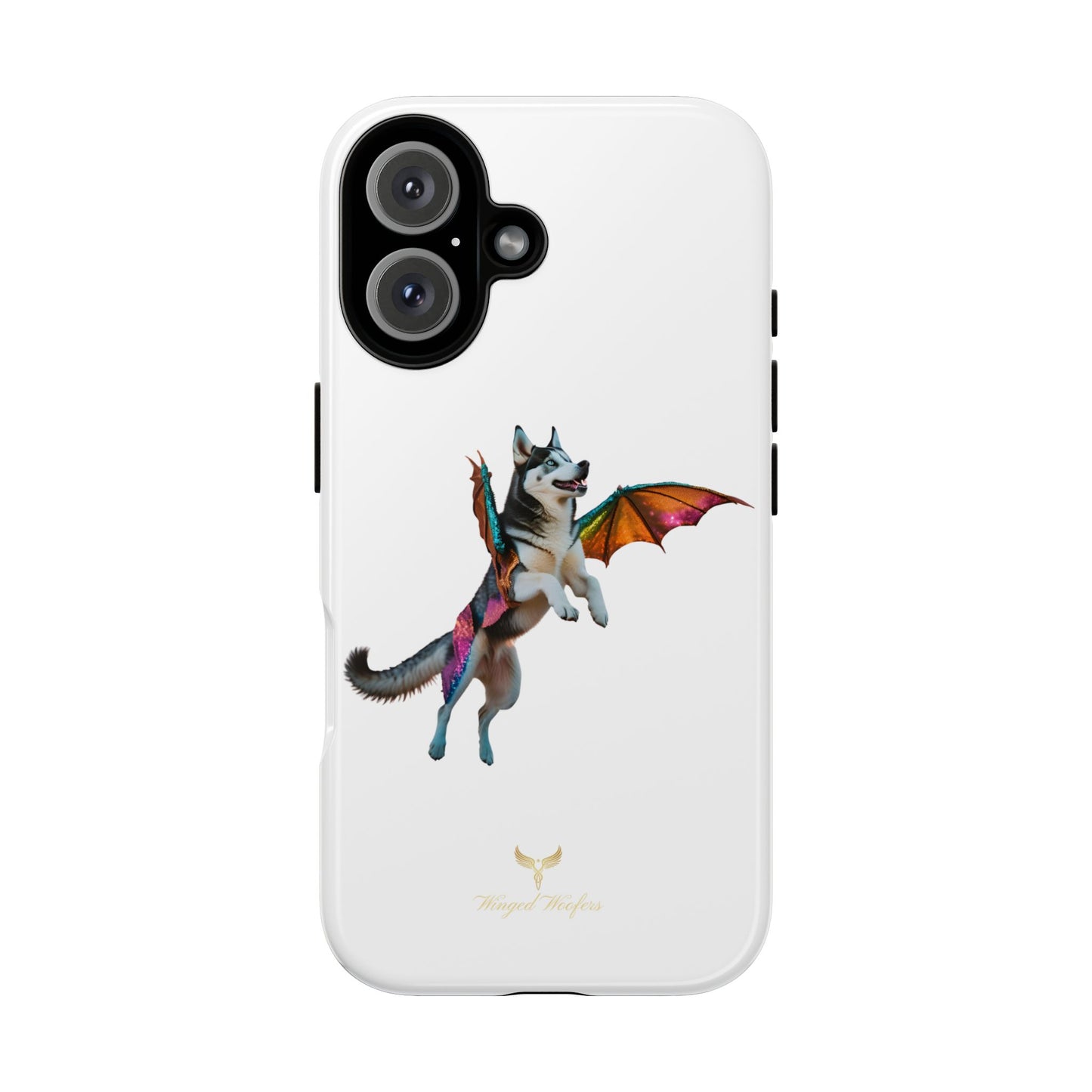 Magical Husky Pet Phone Case - Winged Dog Design | Tough Cases | Unique Animal Lover Gift