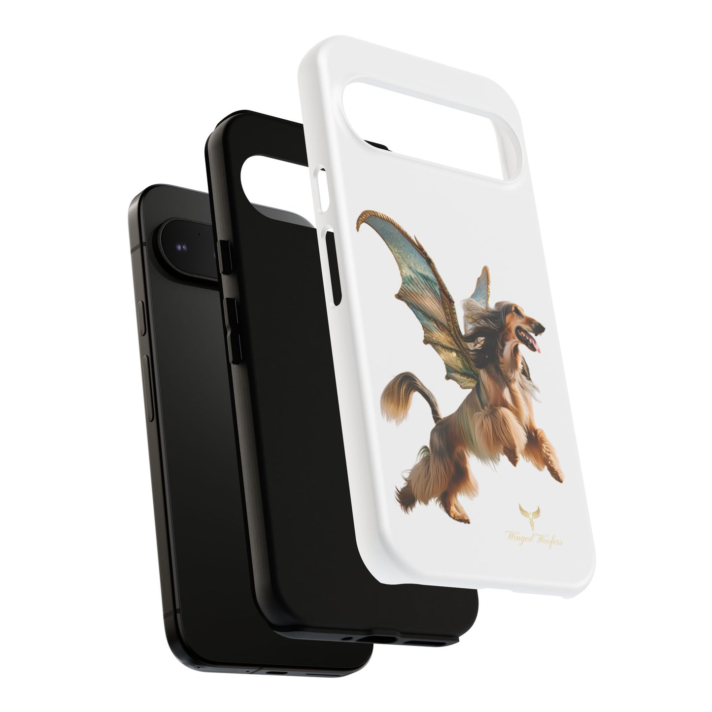 Magical Afghan Hound Dog Phone Case - Tough Cases with Winged Design