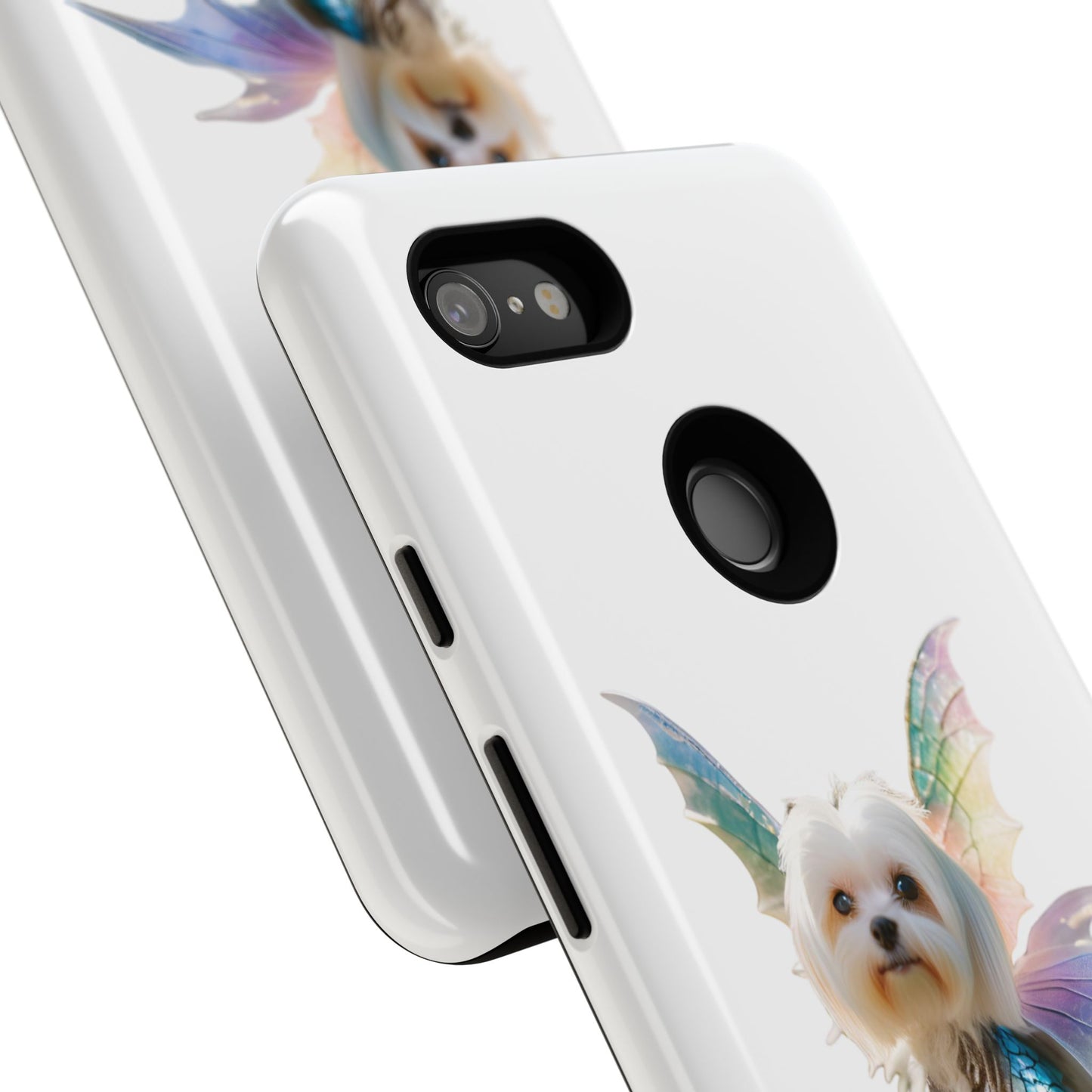 Maltese Dog with Wings Tough Phone Cases