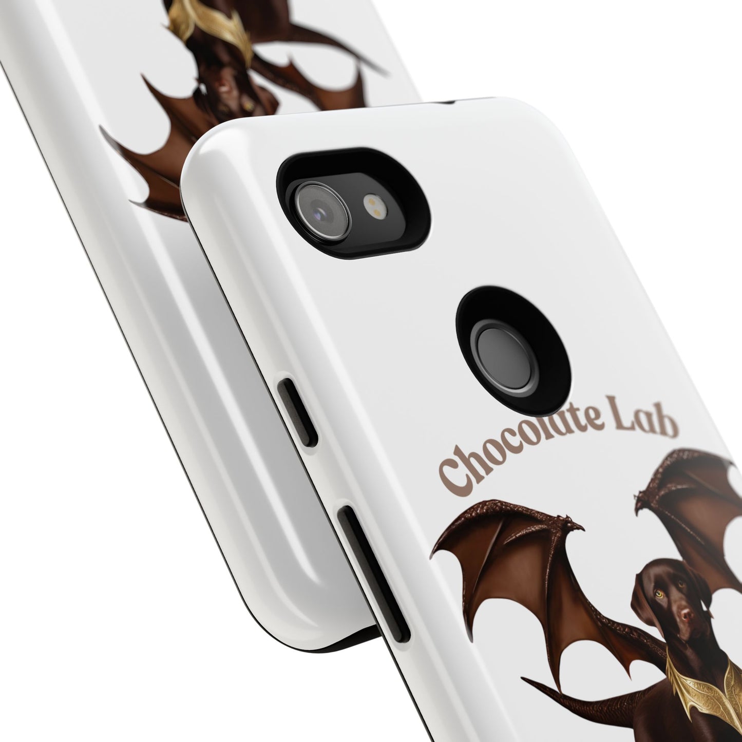 Chocolate Lab Dragon Phone Case - Tough & Stylish for Dog Lovers