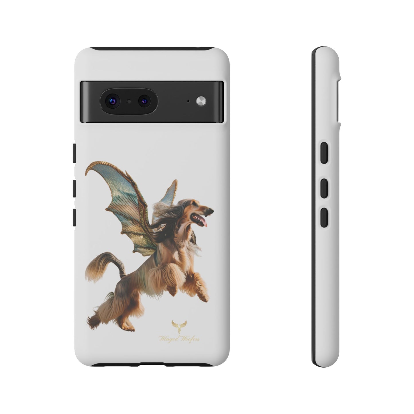 Magical Afghan Hound Dog Phone Case - Tough Cases with Winged Design