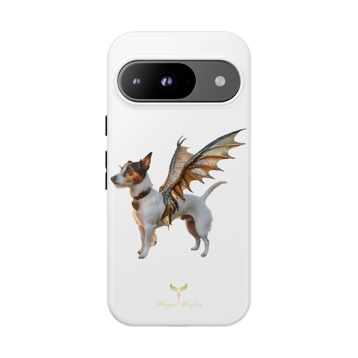 Fantasy Pet Phone Case - Tough Cases with Winged Jack Russell Dog Design